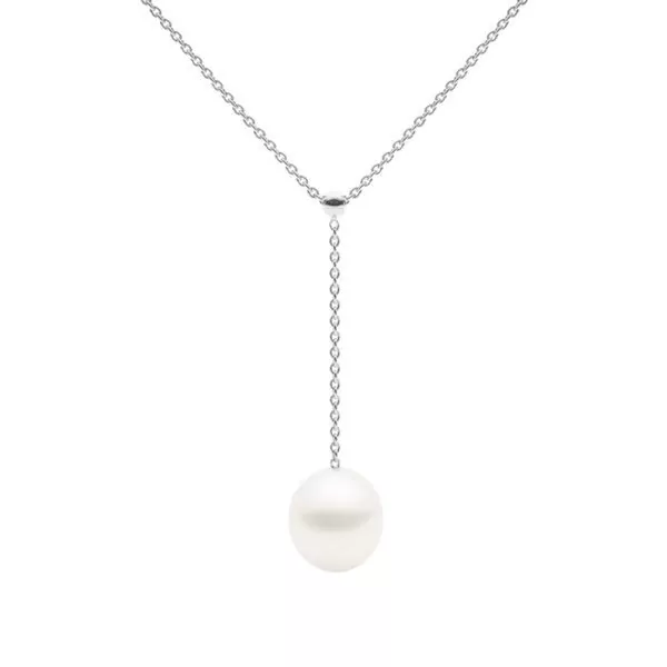 Negligee Necklace, White Gold-0