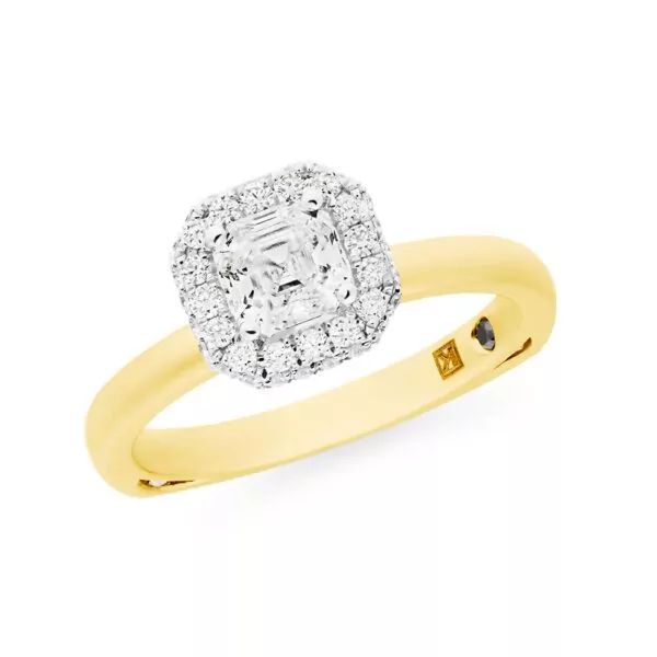280011 San Ena Royal Asscher Cut Diamond Ring 2